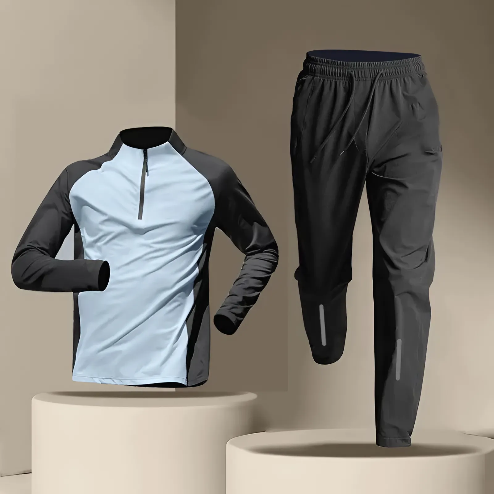 Quick Dry Running Sets - Men's Breathable Tracksuits-S Cure-Sports Cure